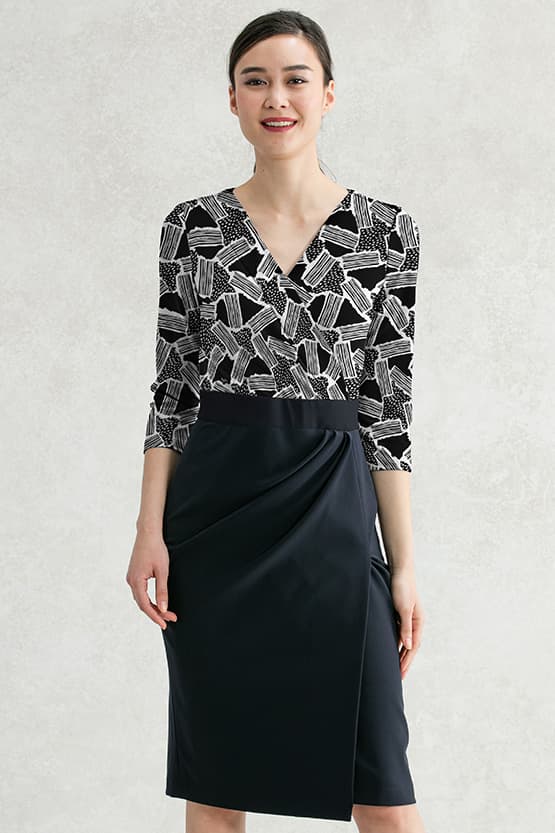 [4WAY x Smart Stretch] Asymmetrical Dress
