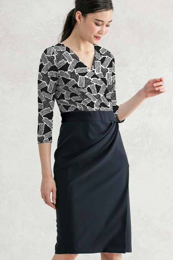[4WAY x Smart Stretch] Asymmetrical Dress