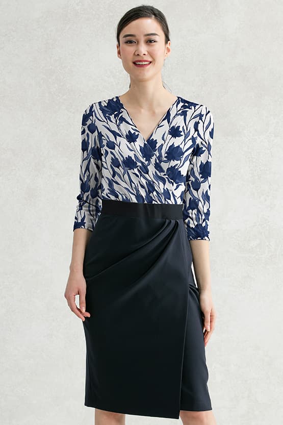 [4WAY x Smart Stretch] Asymmetrical Dress