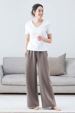 Taupe Relaxed Wide Pants