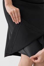 All-Season Material: Smart Stretch Wrap Skirt