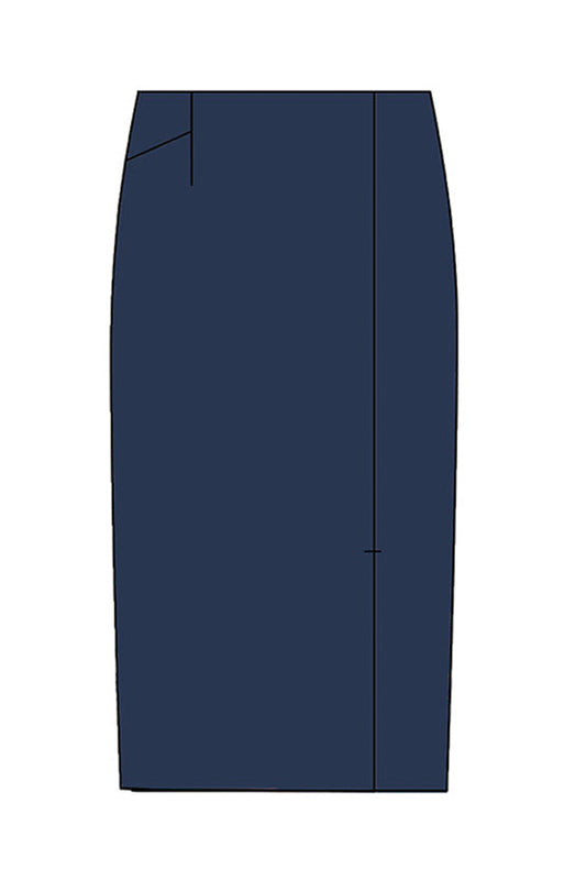 Double Jersey: Double Jersey Front Vent Skirt