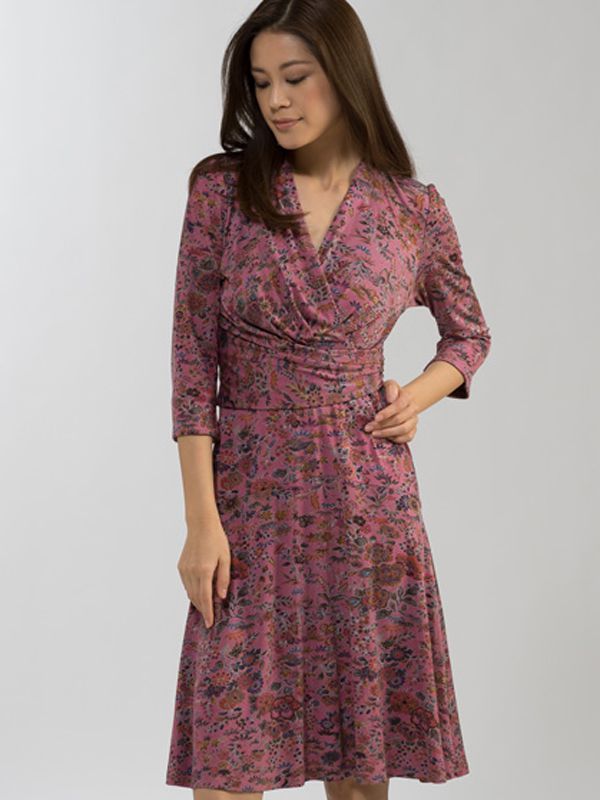 Silk Toki Michelle Cache-Coeur Dress