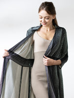 Long Length: Charcoal Gray 3/4 Sleeve Long Warm Underdress