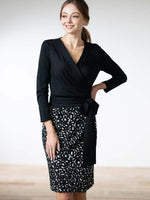 Town Panther Wrap Dress