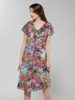 Stretch Chiffon: Monet Stretch Chiffon Dress