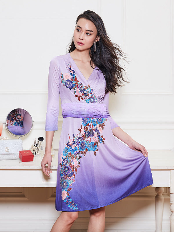 Japanese Pattern: Fuji Murasaki Obi Dress
