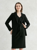 Starry Black Long Tailored Jacket