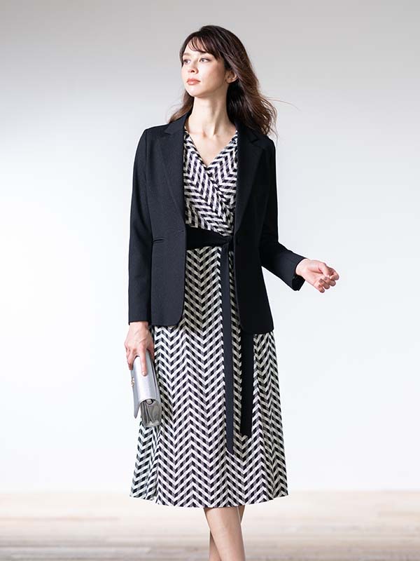 Starry Black Long Tailored Jacket