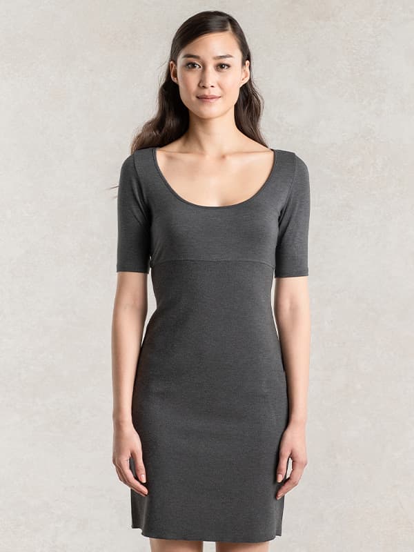 Charcoal Gray Half-Sleeve Warm Underdress