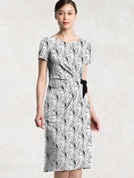 4-Way Stretch: Taisho Black Daily Dress