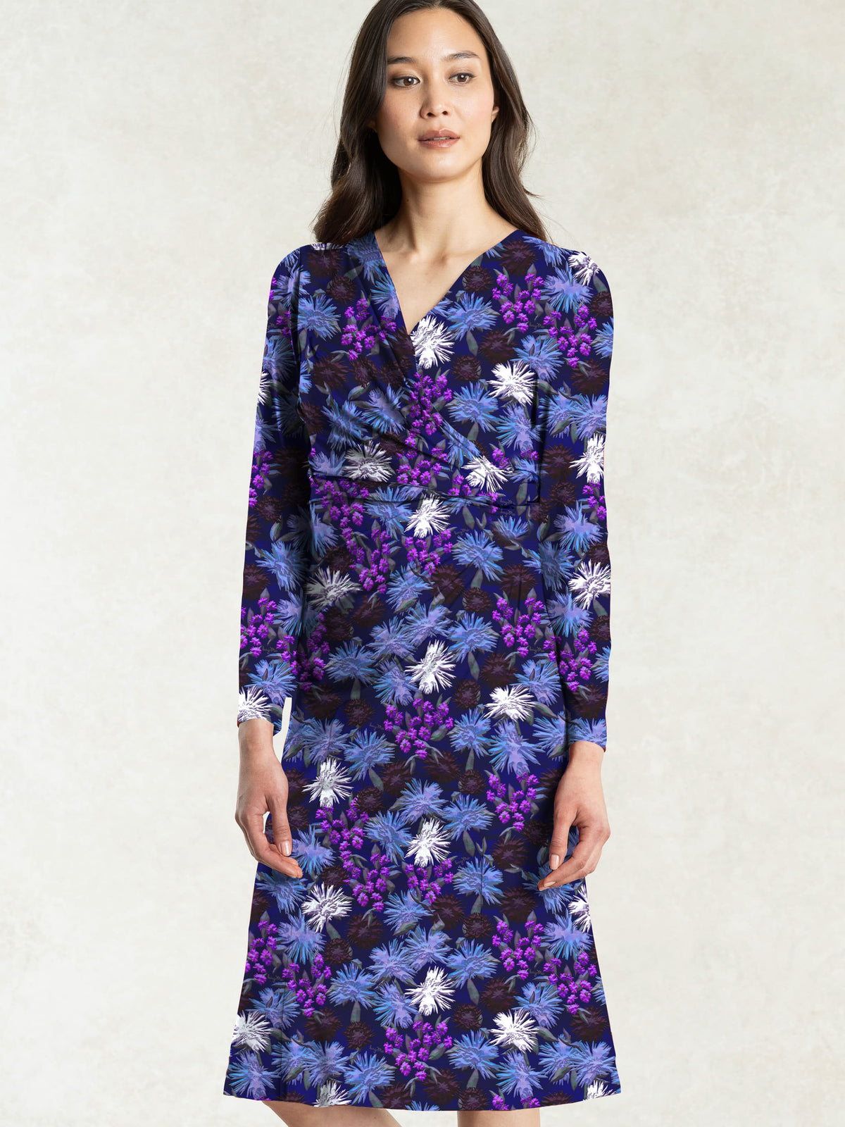 Silk-Like Night Margaret Gather Dress